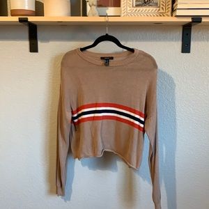 Tan/ stripe sweater